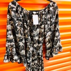 Cute Ruffle Mini Dress, M, NWT